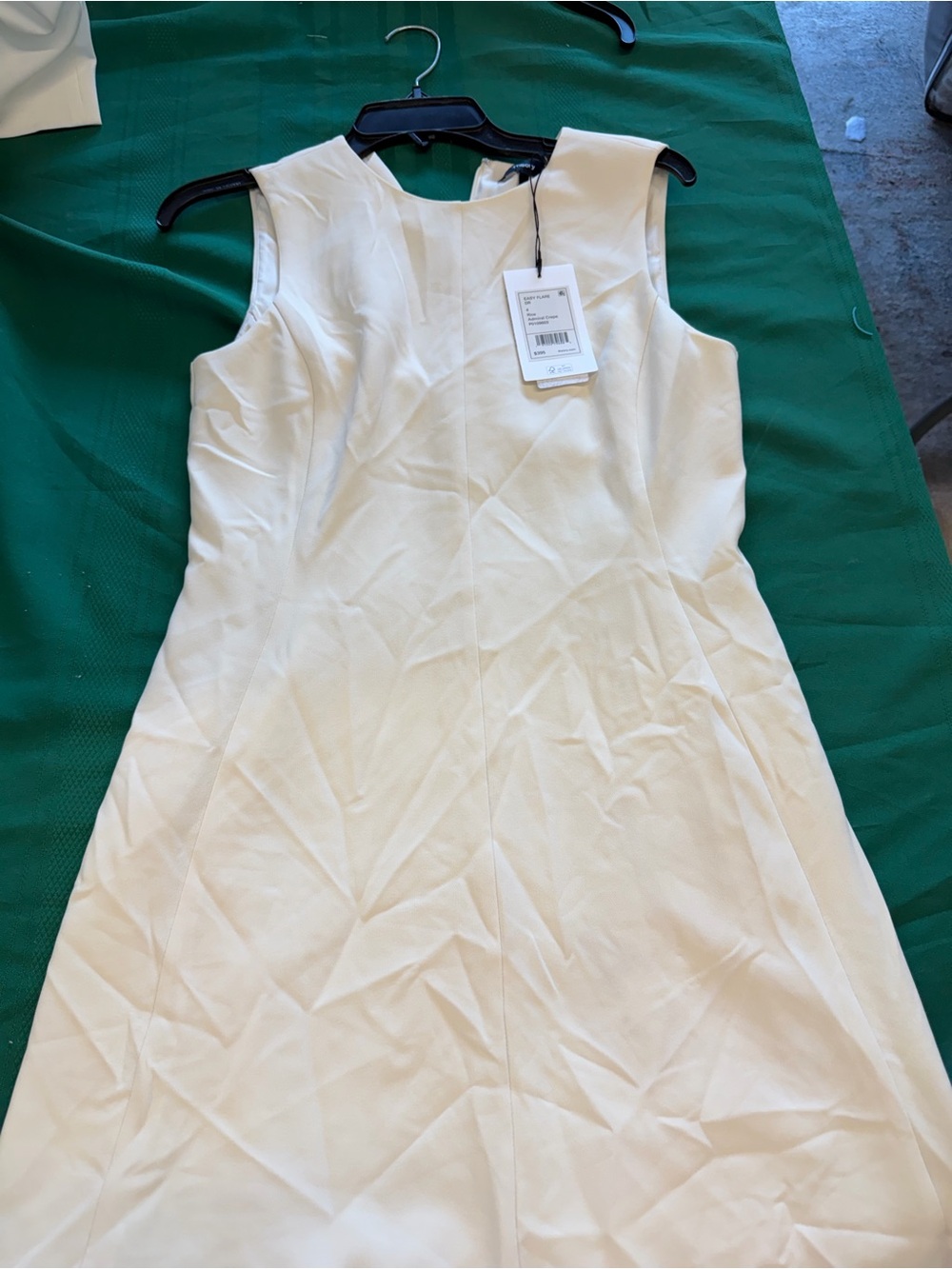 Sleeveless White Sheath Dress - Unbranded